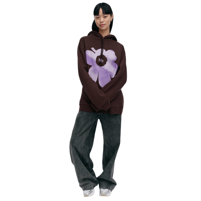 Marimekko Runoja Unikko Placement Kioski Hoodie in Brown and Lilac Eleish Van Breems Home
