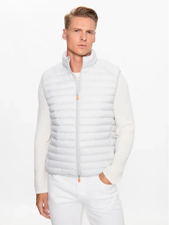 Men's Adam Puffer Vest In Frozen Grey