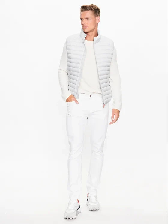 Men's Adam Puffer Vest In Frozen Grey