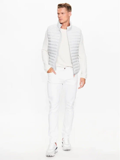 Men's Adam Puffer Vest In Frozen Grey