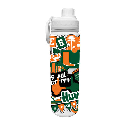Miami 24oz. Stainless Steel Bottle - Made Moment Wrap