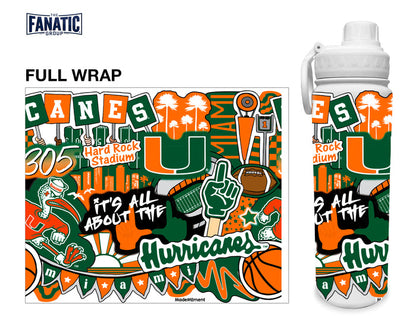 Miami 24oz. Stainless Steel Bottle - Made Moment Wrap