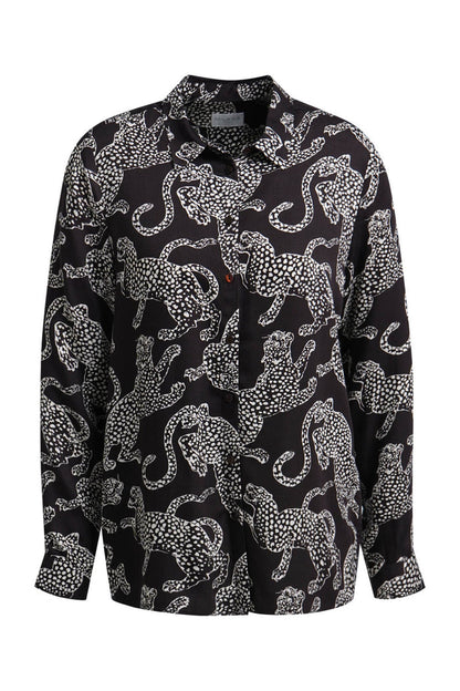 Milano 63-6568-3655 Leopard Print Shirt Blouse by MILANO Shop MILANO at Dotique