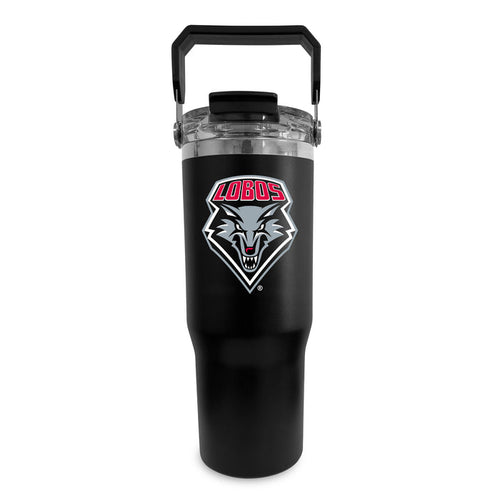 New Mexico Lobos 32oz Stainless Bucket Handle Tumbler