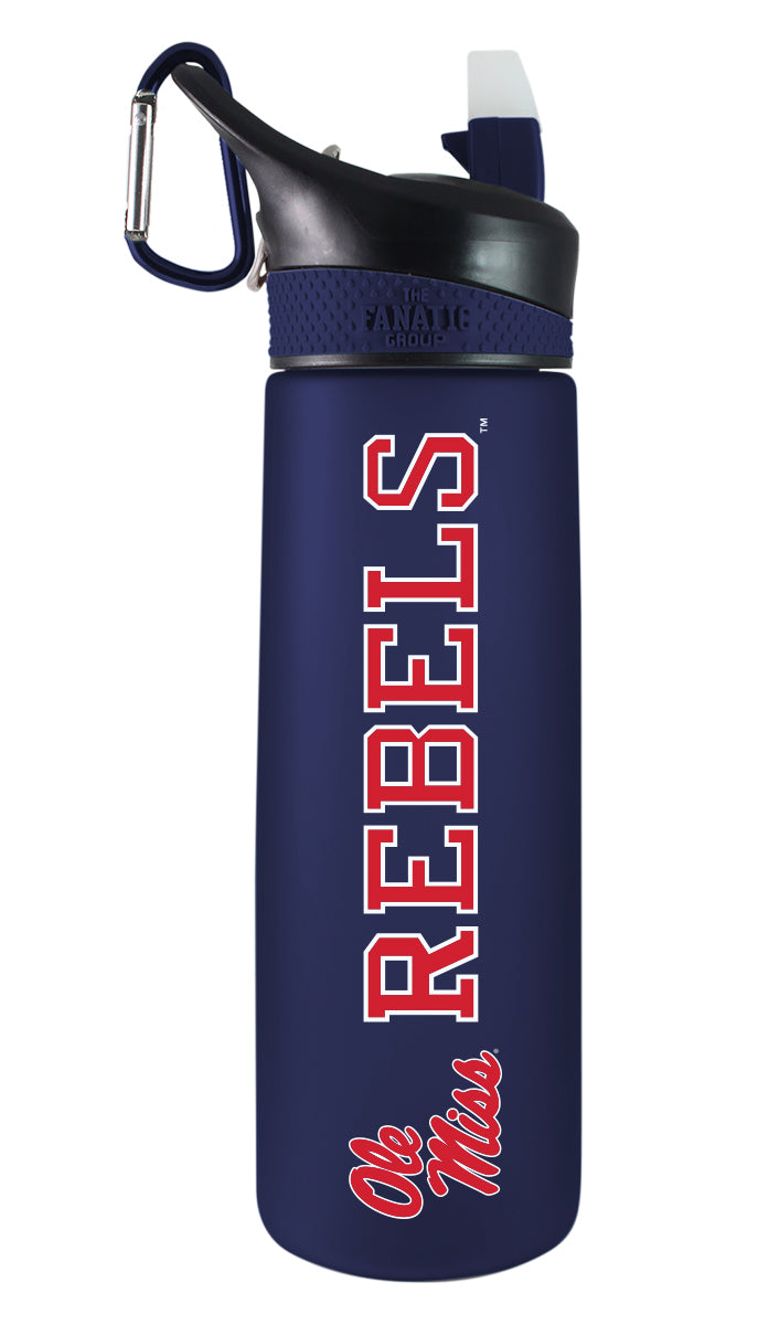 Ole Miss 24oz. Frosted Sport Bottle - Primary Logo & Mascot Wordmark