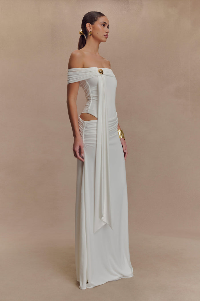 Oliver Slinky Maxi Dress - White