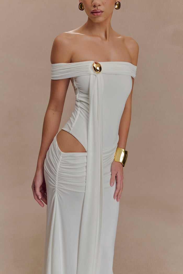 Oliver Slinky Maxi Dress - White