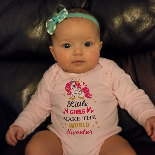 Onesie Girls Make World Sweeter