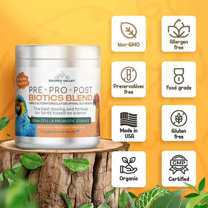 Organic Prebiotic, Probiotic, and Post Biotic Blend, 1.06 oz