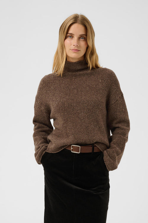 Part Two ChanellyPW Jumper Brown Nepse 30310844 on model Shop Part Two at Dotique