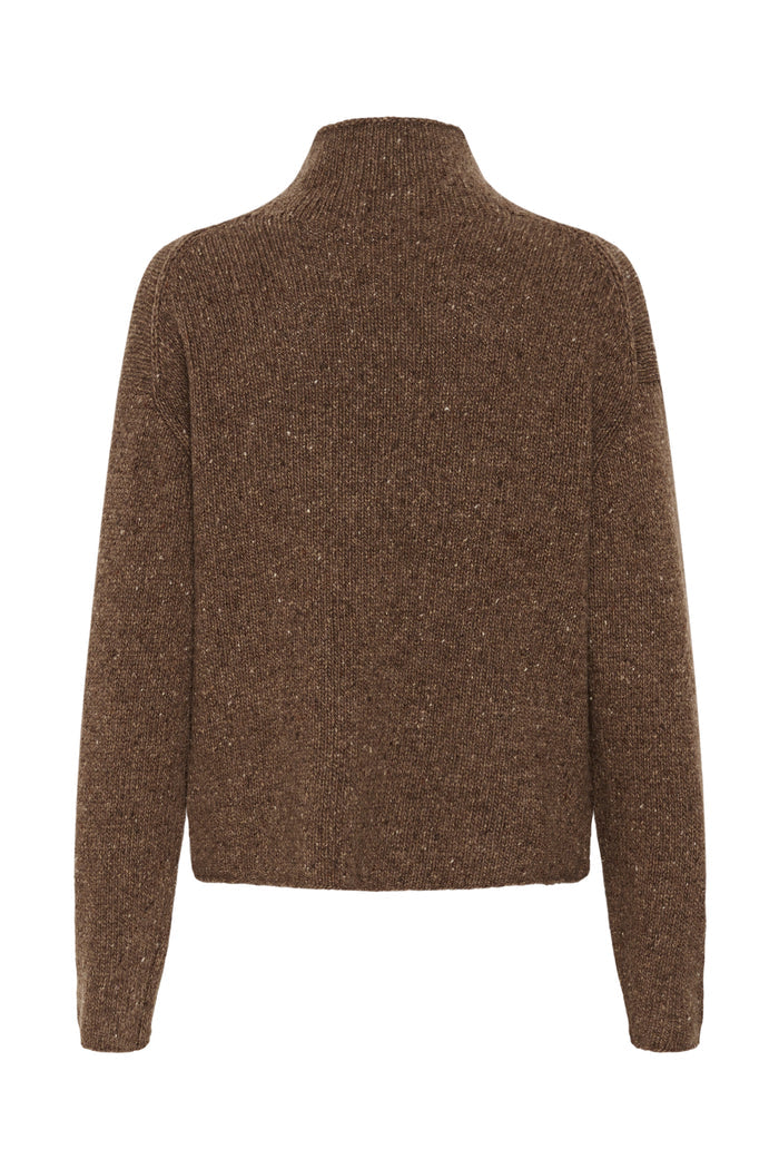 Part Two ChanellyPW Jumper Brown Nepse 30310844 brown jumper back view Shop Part Two at Dotique