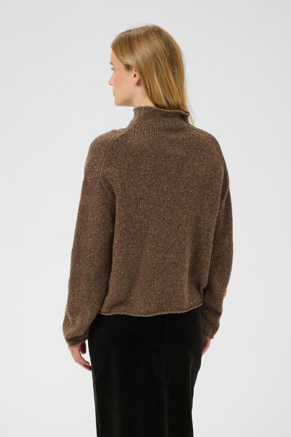 Part Two ChanellyPW Jumper Brown Nepse 30310844 back view Shop Part Two at Dotique