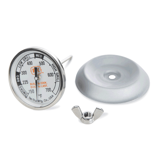 Portable Kitchen Tel-Tru Analog Grill Thermometer Gauge - PK99085 - Smoker Guru