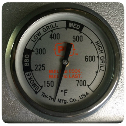 Portable Kitchen Tel-Tru Analog Grill Thermometer Gauge - PK99085 - Smoker Guru
