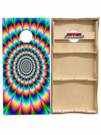 Psychedelic Cornhole Design
