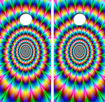 Psychedelic Cornhole Design