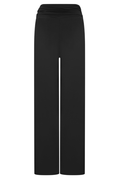 Ramona Modal Straight Leg Pant - Black