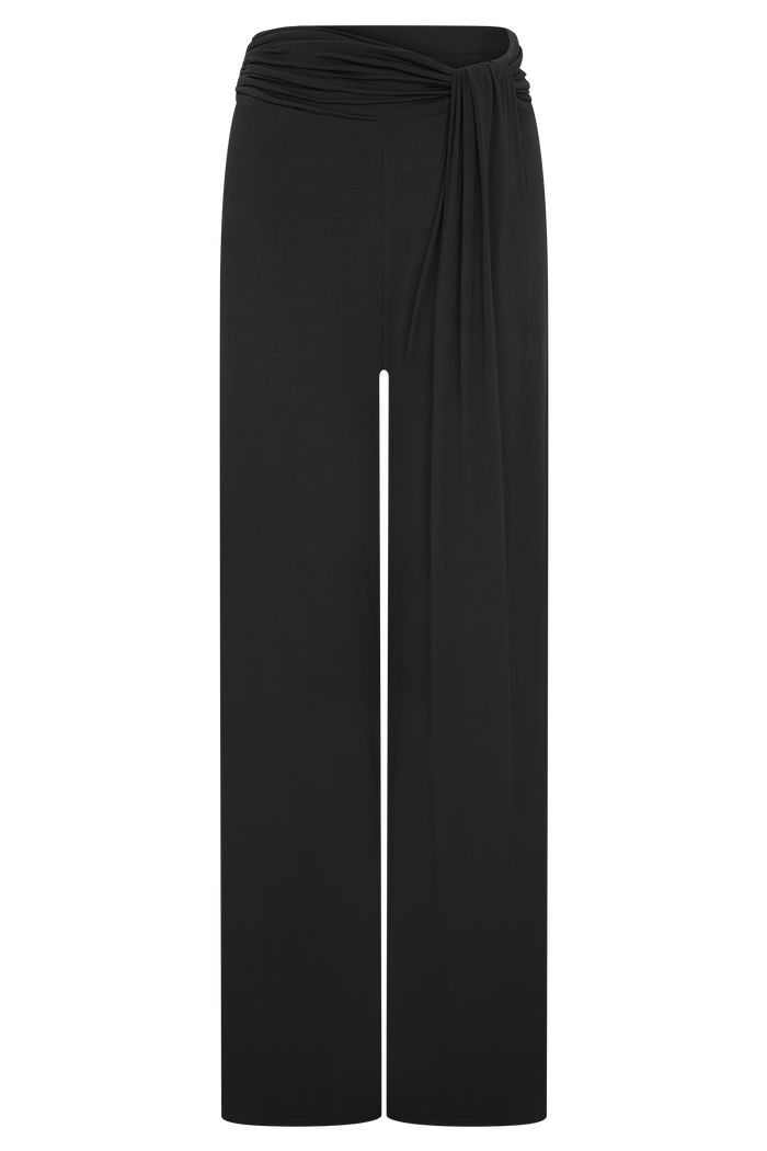 Ramona Modal Straight Leg Pant - Black
