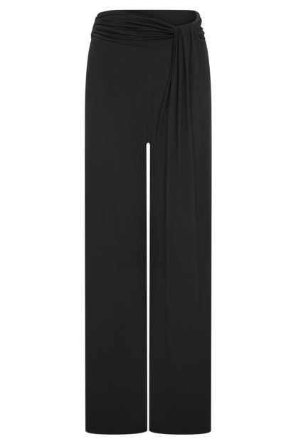 Ramona Modal Straight Leg Pant - Black