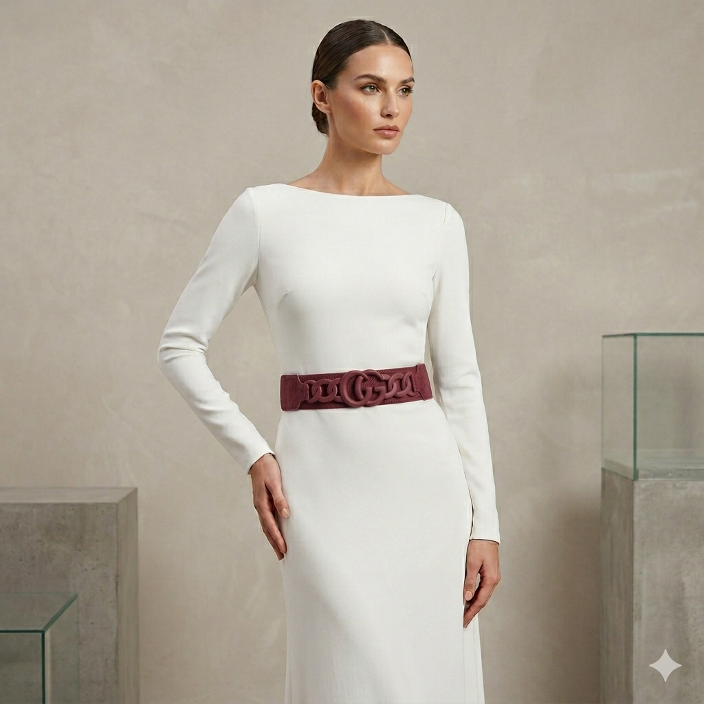 Luxe Chain Stretch Waist Belt