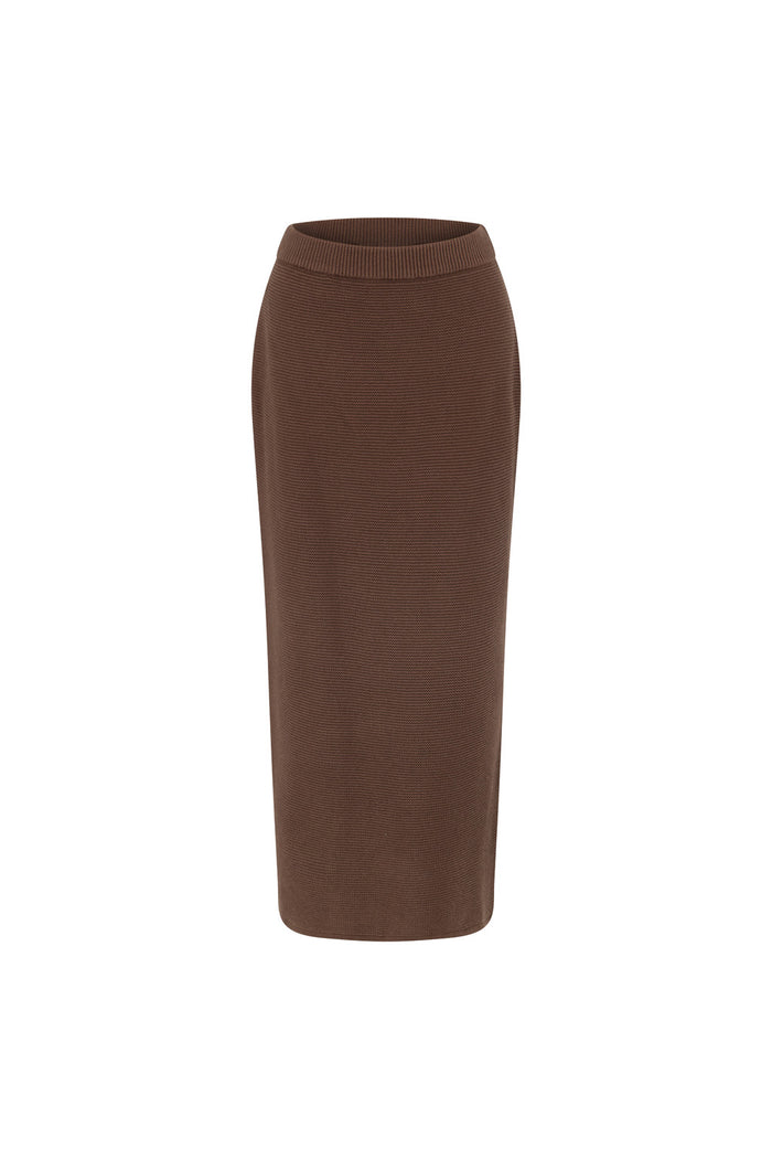 SAMPLE-Heather Skirt - Mahogany