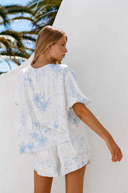 SAMPLE-Leta Shorts - Santorini
