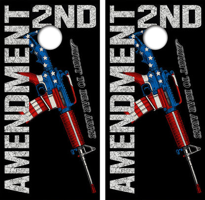 Second Amendment Cornhole Design