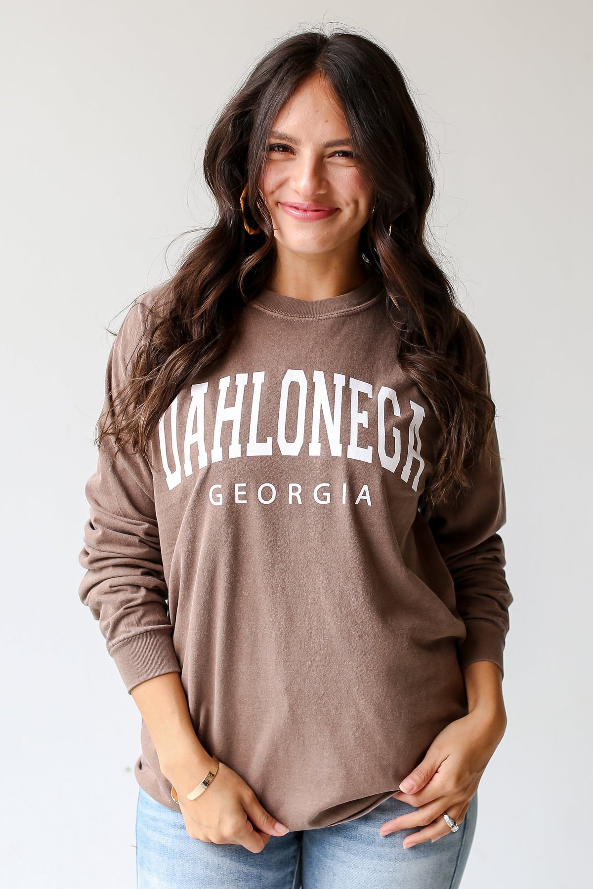 Brown Dahlonega Georgia Long Sleeve Tee
