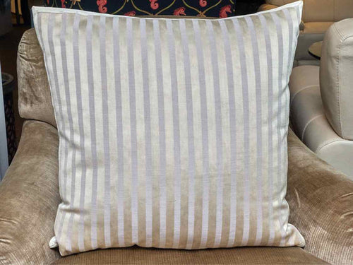 Sliver & Gray Linen Blend Down Filled Accent Pillow