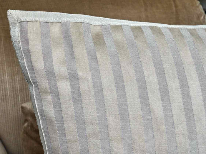 Sliver & Gray Linen Blend Down Filled Accent Pillow