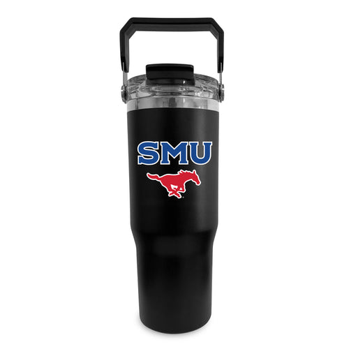 Southern Methodist Mustangs 32oz Stainless Bucket Handle Tumbler