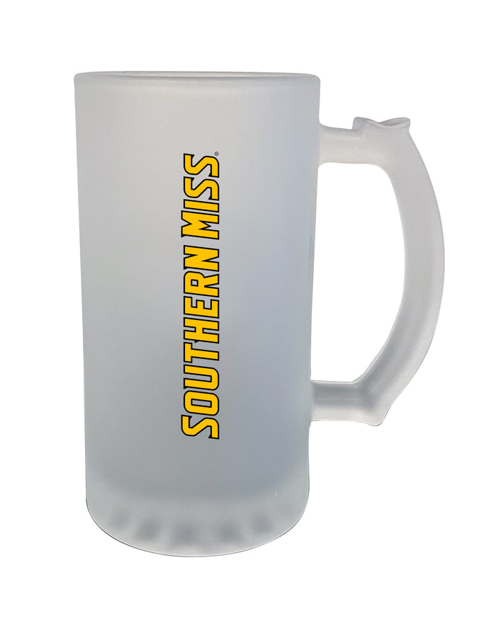 Southern Mississippi Golden Eagles 16oz Frosted Glass Mug