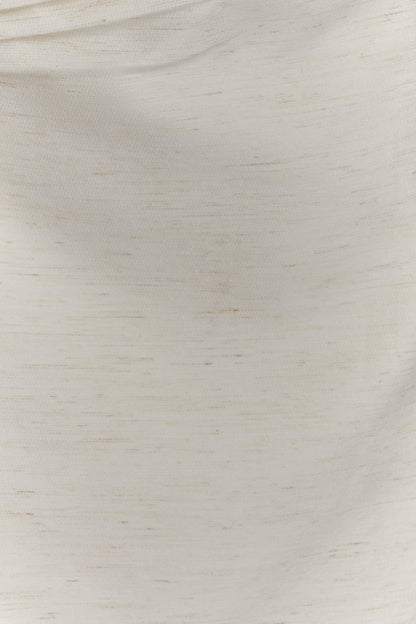 Steph Strapless Linen Mini Dress - White