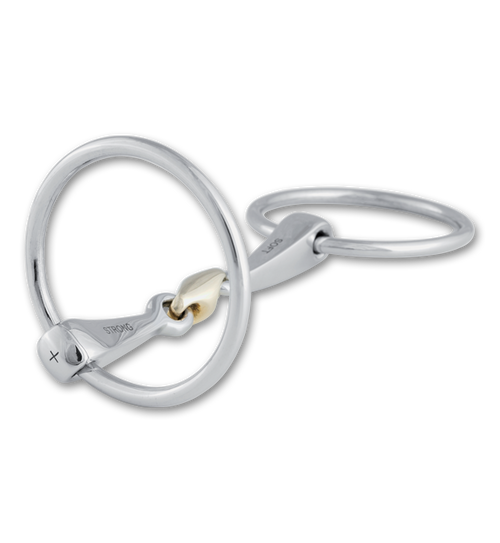Stübben Steeltec 2-in-1 Loose Ring Snaffle Bit
