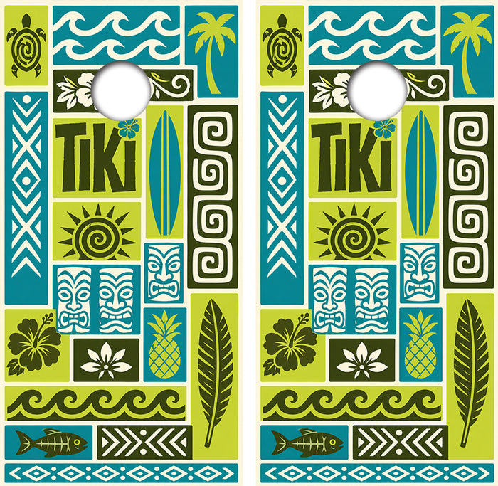 Teki Hut Cornhole Design