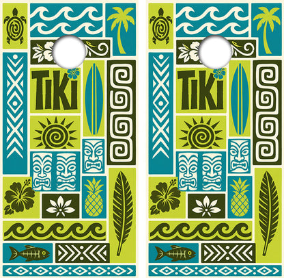 Teki Hut Cornhole Design