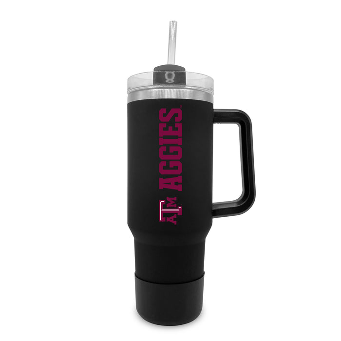Texas A&M Aggies 40oz Stainless Tumbler w/Removable Straw