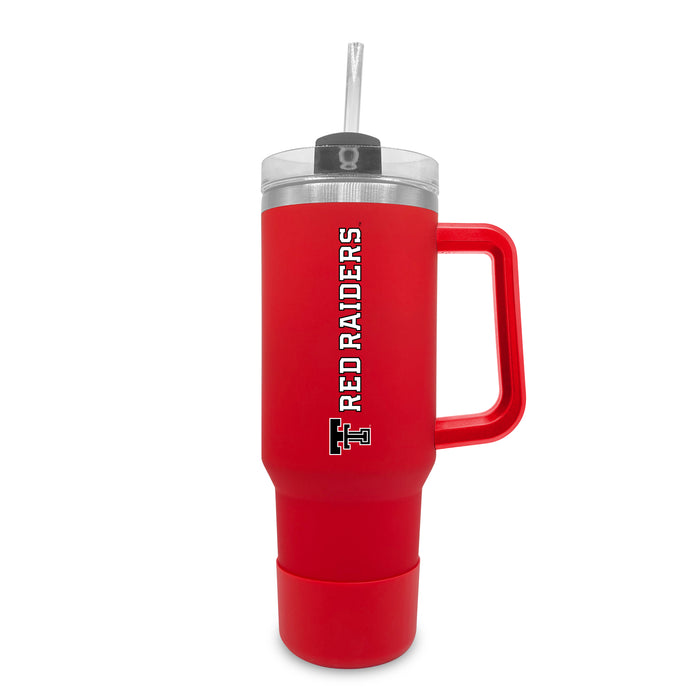 Texas Tech Red Raiders 40oz Stainless Tumbler w/Removable Straw