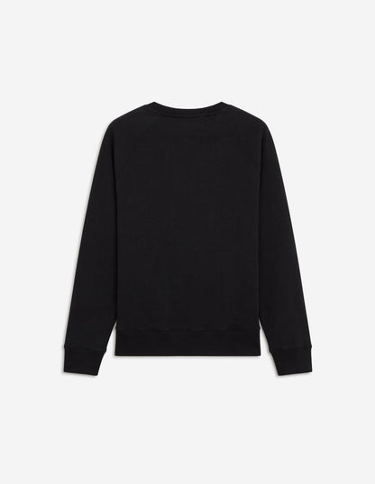 Tricolor Fox Patch Clean Sweatshirt Black