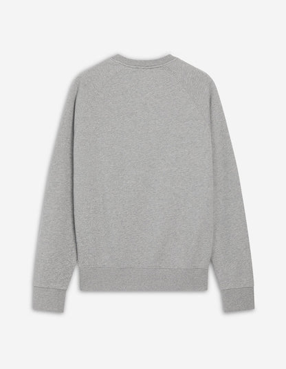 Tricolor Fox Patch Clean Sweatshirt Grey Melange