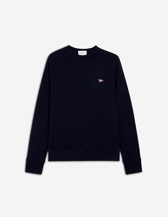 Tricolor Fox Patch Clean Sweatshirt Navy