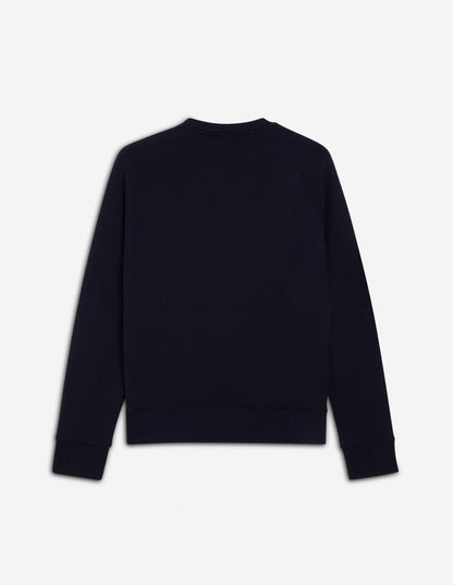 Tricolor Fox Patch Clean Sweatshirt Navy