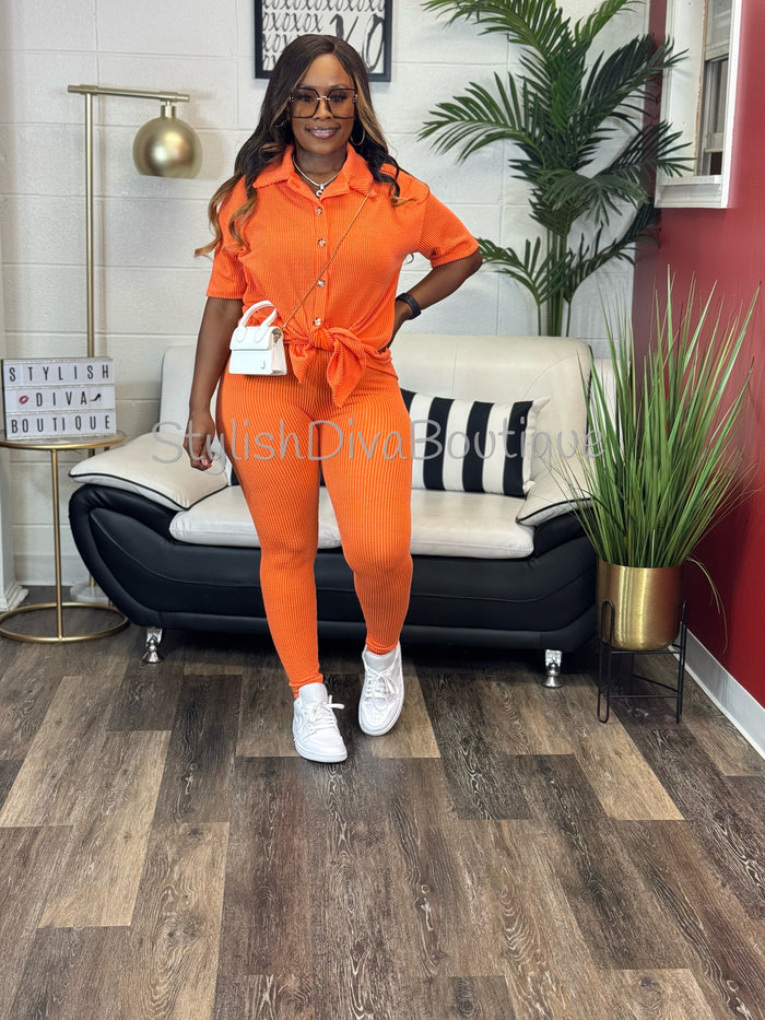 Unapologetic Vibe Set up to 3XL (Orange)