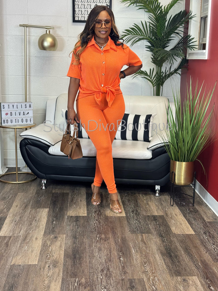 Unapologetic Vibe Set up to 3XL (Orange)