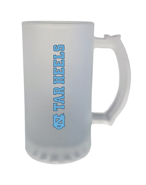 UNC Tar Heels 16oz Frosted Glass Mug