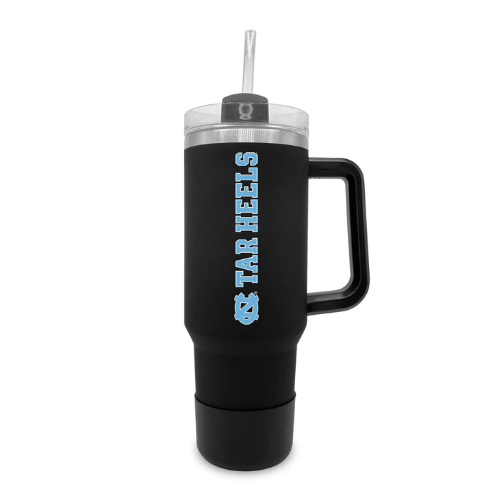 UNC Tar Heels 40oz Stainless Tumbler w/Removable Straw