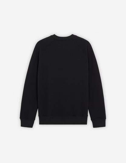 Unisex Chillax Fox Patch Classic Sweatshirt Black