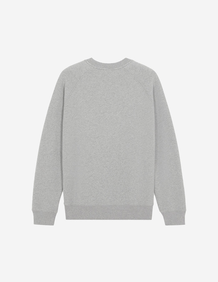 Unisex Chillax Fox Patch Classic Sweatshirt Grey Melange