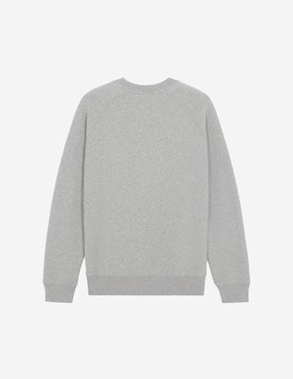Unisex Chillax Fox Patch Classic Sweatshirt Grey Melange