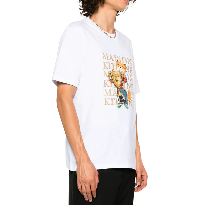 Unisex Fox Champion Regular Tee-shirt White